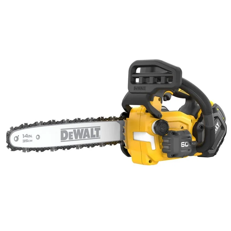 DEWALT DCCS674X2 — 14-Inch Top-Handle Chainsaw Kit, Two 3Ah Batteries — product photograph