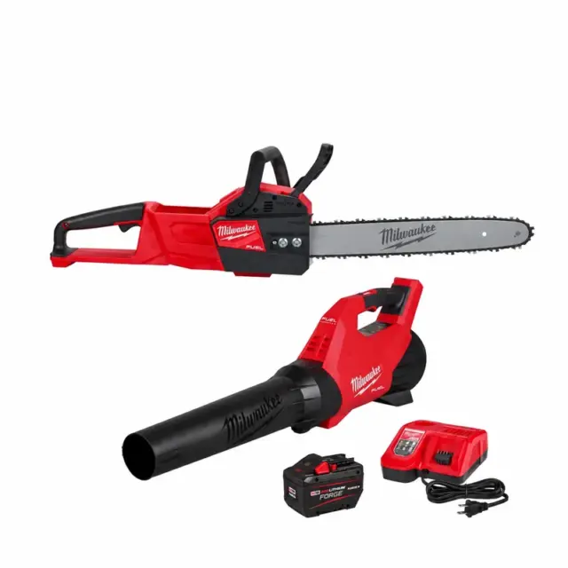 Milwaukee M18 FUEL Blower & 16-Inch Chainsaw Kit — 12Ah Battery