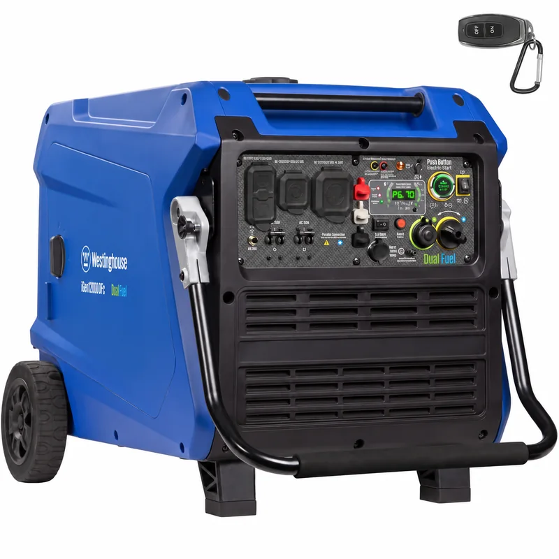 Westinghouse iGen12000DFc — Dual-Fuel Inverter Generator, Remote Start — product photograph