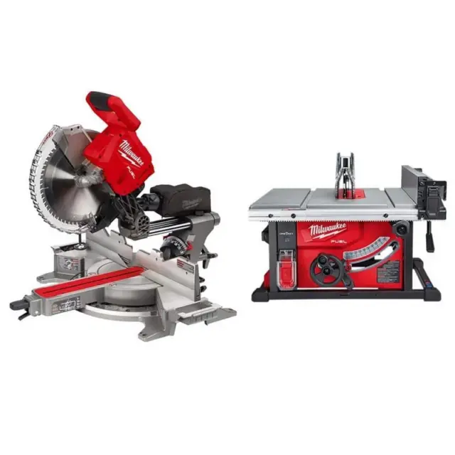 Milwaukee M18 FUEL 12-Inch Miter Saw & 8¼-Inch Table Saw Bundle