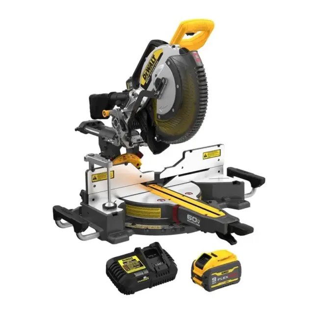 DEWALT DCS781X1 — 12-Inch Cordless Miter Saw Kit with 9Ah Battery
