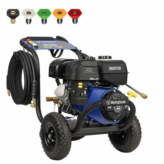 Westinghouse WPX3800 — 3800 PSI Gas Pressure Washer, Triplex Pump