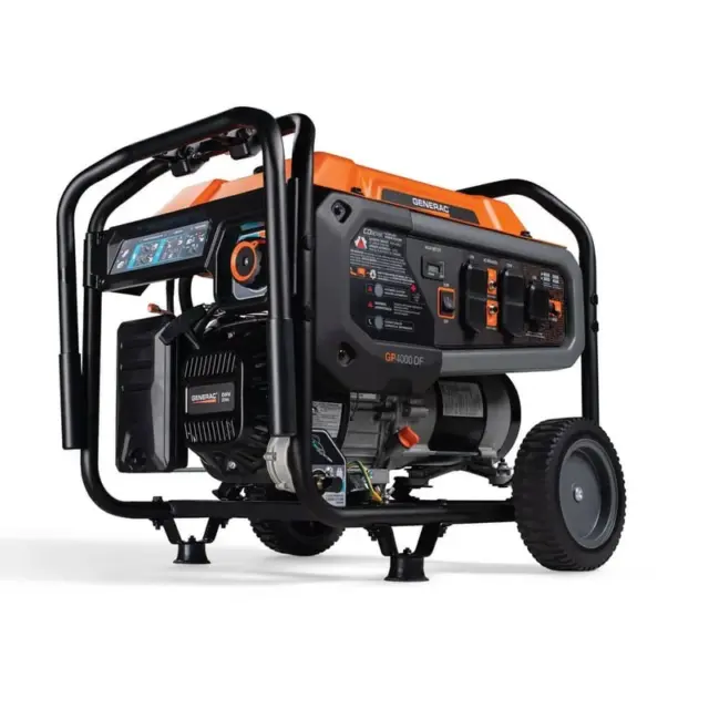 Generac GP4000DF 81552 — Dual-Fuel Portable Generator, Recoil Start