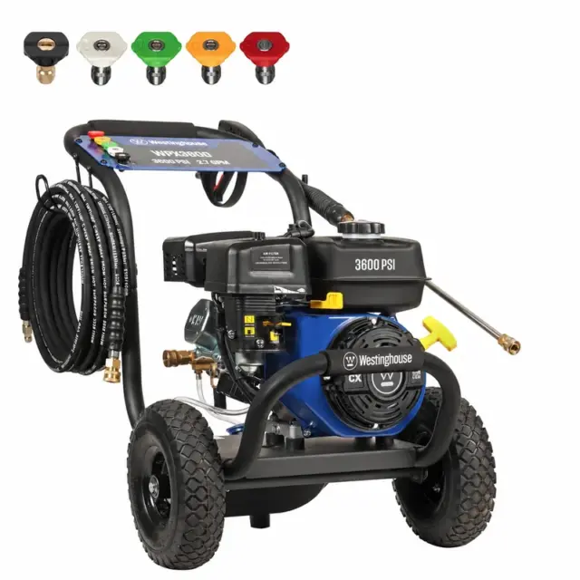 Westinghouse WPX3600 — 3600 PSI Gas Pressure Washer, Triplex Pump