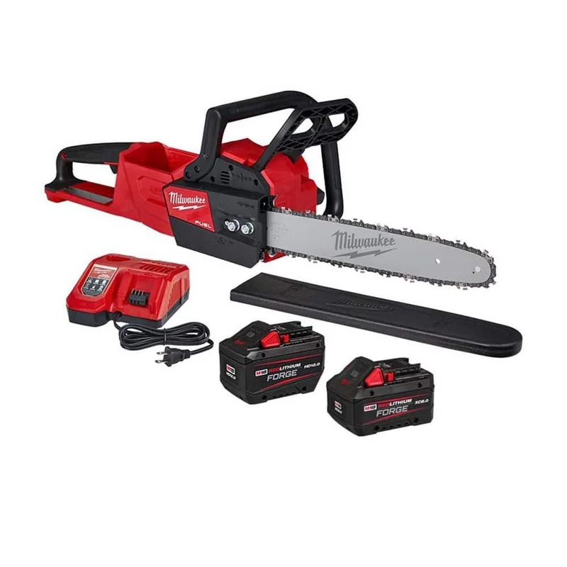 Milwaukee M18 FUEL 16-Inch Chainsaw Kit with FORGE Batteries — product photograph