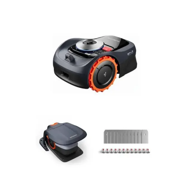 NAVIMOW i110N Robot Mower Bundle — Garage & Replacement Blades