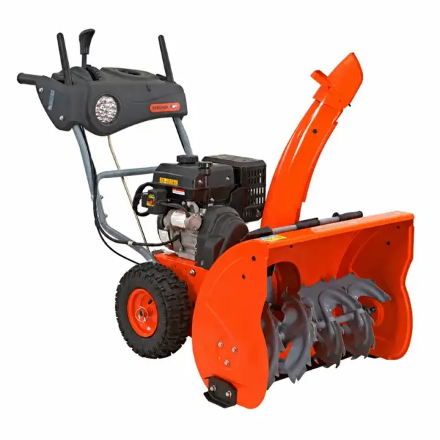 YARDMAX YB6770 — 26-Inch Two-Stage Gas Snow Blower with Headlight