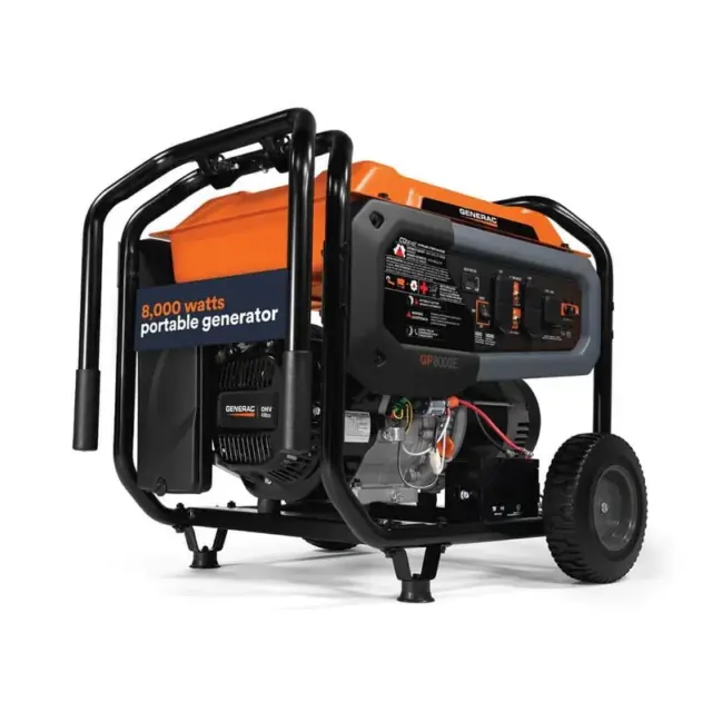 Generac 81541 — Electric-Start Gas Generator with 3-Foot Adapter
