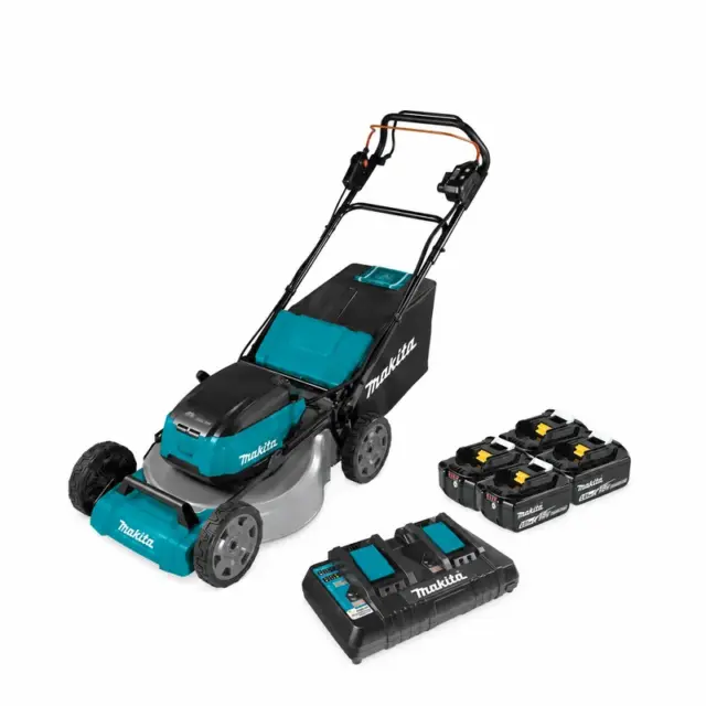 Makita XML08PT1 — 21-Inch Self-Propelled Mower with Four 5Ah Batteries