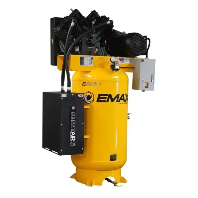 EMAX HES10V080V1 — 80-Gallon, 10 HP Single-Phase Air Compressor