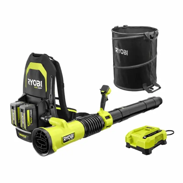 RYOBI RY40HPLB02K-AC04313 — 850 CFM Blower Bundle with Leaf Bag